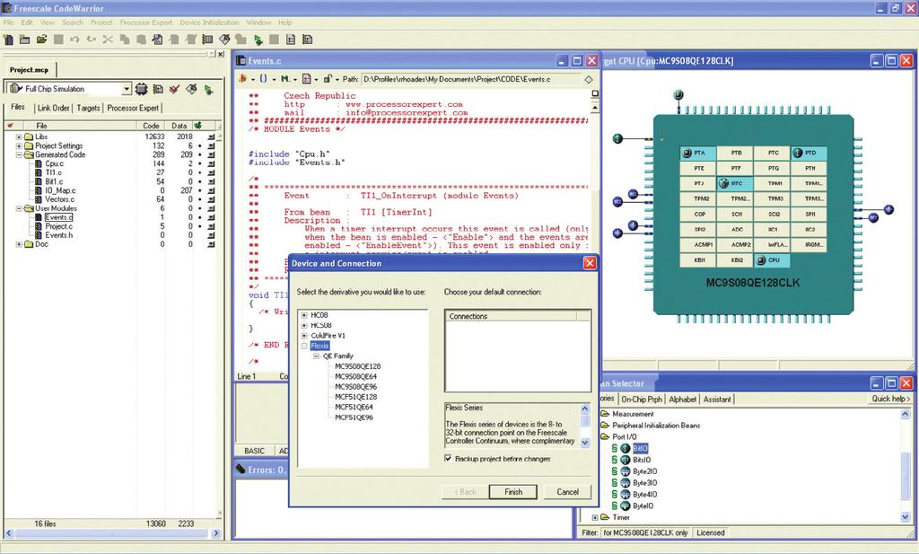 Controller Continuum CodeWarrior Development Studio for Microcontrollers V6.3 Flexible Tools to Maximize Your Market Impact Freescale s CodeWarrior Development Studio for Microcontrollers V6.