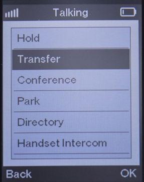 A speakerphone icon appears on the handset display when it s in speakerphone mode Answering and ending calls Press, or the Answer soft key to answer calls with the handset earpiece speaker.