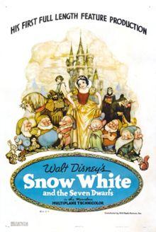 SNOW WHITE AND THE SEVEN DWARFS SNOW WHITE AND THE SEVEN DWARFS WAS WALT DISNEY S FIRST FULL-LENGTH ANIMATED FILM, PREMIERED IN LOS