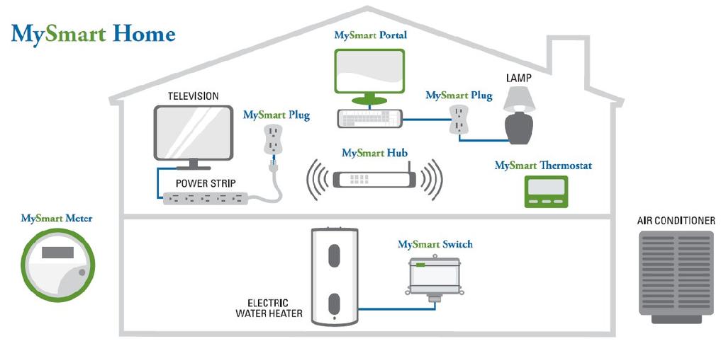 MySmart Home is an Internet-based home area network (HAN) that allows you to remotely manage appliances and electronics.