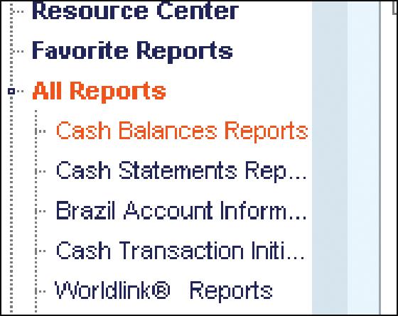 Once you select a report, these actions are available: Button View Report Go To Report Delete Output Update Screen Details Action Display the output of the selected report.