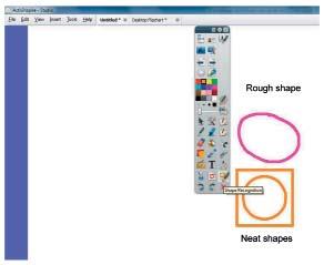 Annotating the desktop Click the desktop annotate icon, this creates a desktop fl ipchart which can be saved for future use and editing.