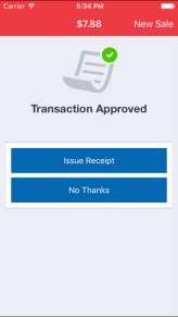 Transaction Approved Once the transaction is approved, both the NETS mpos app and the NETS mpos Reader will show the Transaction