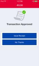 Refund Approved Once the refund is approved, both the NETS mpos app and the NETS mpos Reader will show the Transaction Approved screens.