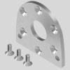 Accessories Flange mounting DAMF For size 2 25 Materials: Galvanised steel RoHS-compliant Mounting variants in combination with supply ports: For sizes 2 25, possible every 60 For sizes 32/40,