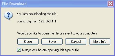 2. Click Backup button to get into the following dialog.