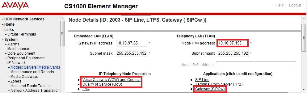 Node Details page is shown in the screenshot below with IP address of Node ID 2003.