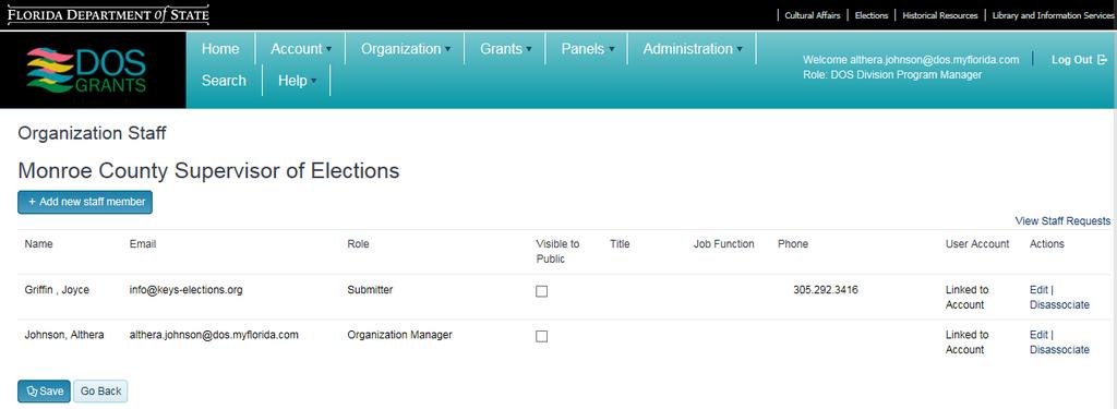 Step 2: You will then reach the My Organizations page. Click on the Details button next to your organization.