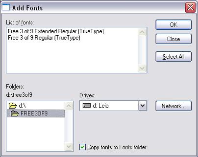 Configuring Badge Templates Chapter 9 Figure 9-35 Add Fonts