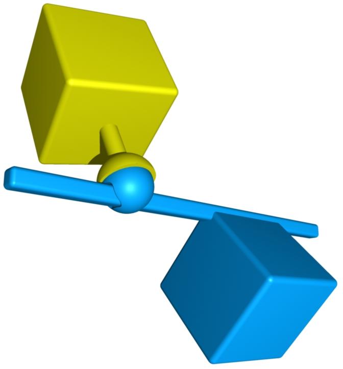 Figure 2: Ball slider joint Figure 3: Ball on plane joint Cardan joint A cardan joint (see figure 4) is defined by two axes and one joint point. The linked bodies can rotate freely around both axes.