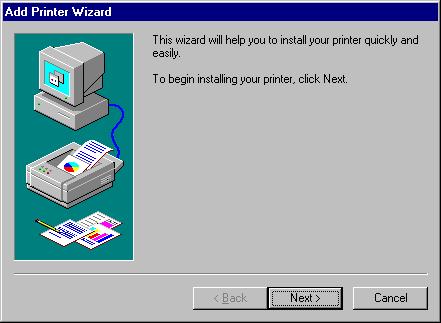 Printing from Windows 95/98/Me After you have added the necessary printer ports, you can add a printer device for printing to the port.