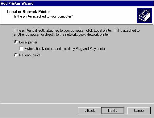 6 PRINTING IN WINDOWS 2000/XP Setting Up Windows 2000 TCP/IP Printing Following is the correct procedure for setting up
