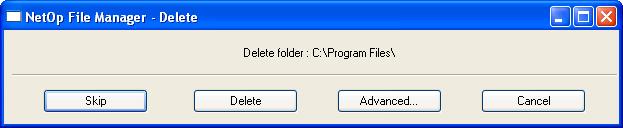 This is the Options window Confirmation tab: It contains this section: Confirm when þ Delete non-empty folders: Leave this box checked to show this confirmation window if you are about to delete a