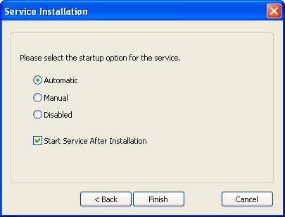 (default selection). Manual: Start this service manually. Disabled: Disable starting this service.
