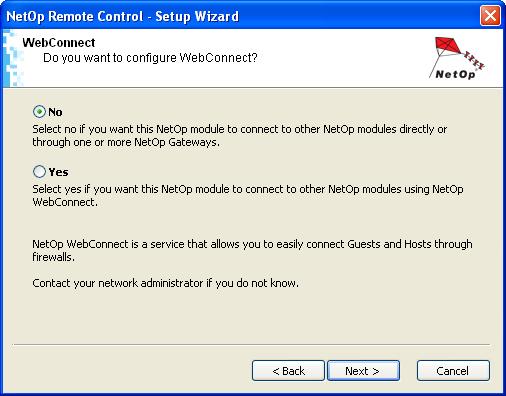Select one of these options: No: You will not communicate by modem (default selection). Yes: You will communicate by modem.