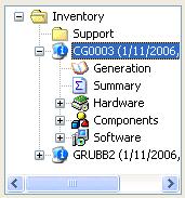 3.4.4.8.1 Contents Pane This is the Inventory Tab contents pane: It will initially contain only an Inventory root folder.