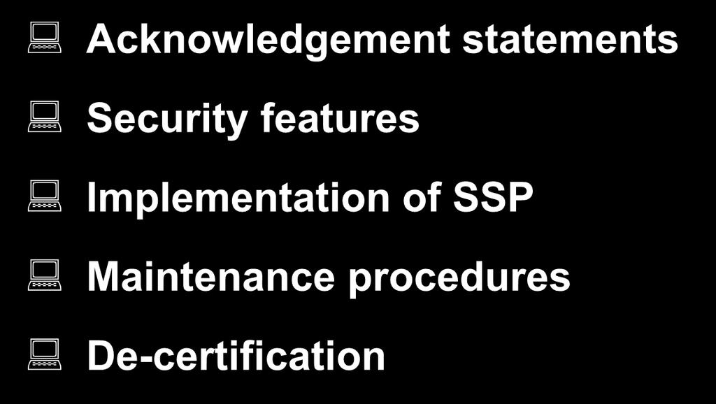 Implementation of SSP