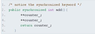 "synchronized" construct in Java allow only one thread at a time to enter a