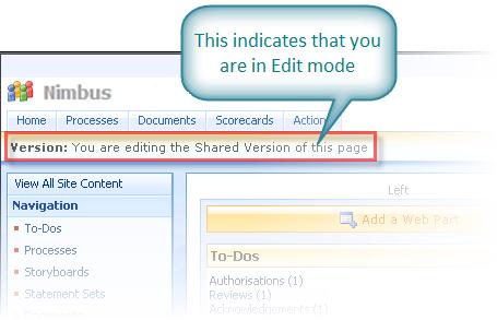 Overview of Editing in SharePoint 2007 9 Customizing SharePoint 2007 Overview of Editing in SharePoint 2007 As a SharePoint administrator there are two routes to edit a SharePoint site; either Edit