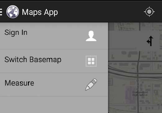 Maps App Material Navigation Drawer Search Widget Floating