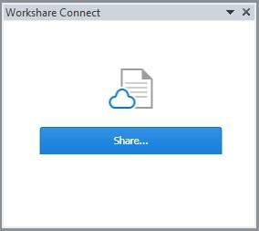 Working Online When you have shared a document into a group in Workshare and you open the document locally, the Workshare Connect panel provides a view of what is happening with your collaboration.