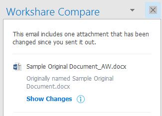 Comparing Documents To launch a comparison: 1. Select an email that has been flagged.