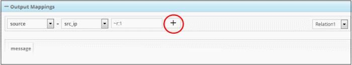 For example selecting 'Relation1' from the drop down will auto fill ~r:1' in the value field.