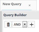 Add new event query under a selected folder Delete selected query folders or event queries Import saved queries Export queries Add conditions for a query.