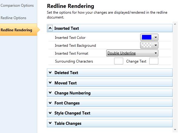 Configuring Rendering Sets Redline Rendering The Redline Rendering category includes parameters that