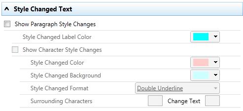 Configuring Rendering Sets Parameter Font Change Text Color Font Change Text Background Surrounding Characters Description The color of font changes. The color of the background of font changes.
