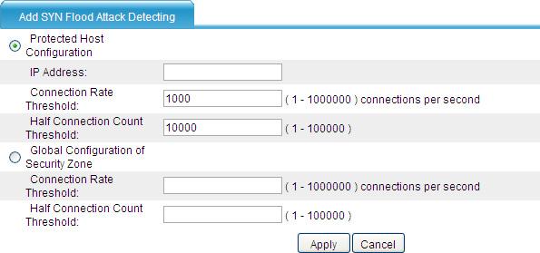entry gets aged out. If you select this option, it is good practice to configure the TCP proxy feature on the page you can enter after selecting Intrusion Detection > TCP Proxy. 2.