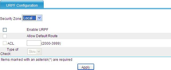 If the default route is available but the allow-default-route option is not selected, the packet is rejected no matter which check approach is taken.