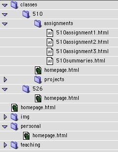 Hands-On Background Information: Let s assume you are to create a (professional) homepage for one of your classes.
