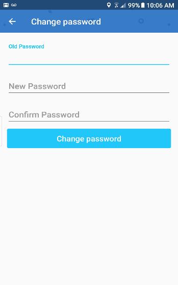 4.7 Menu Options 4.7.1 Change Password View Allows the User to enter new password to replace old password.