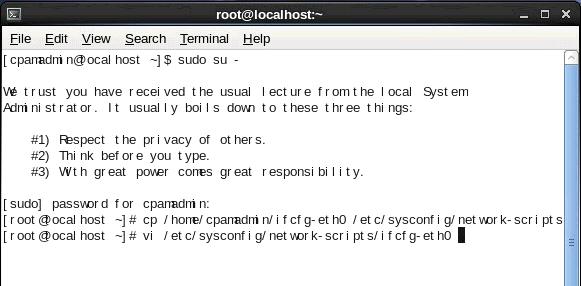 Configuring the ICPAM Server Once you have acquired root authority, use it to configure ICPAM in the following way: 1.