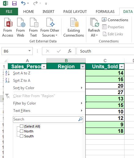 Excel 2013 Advanced Page 114 Click on the