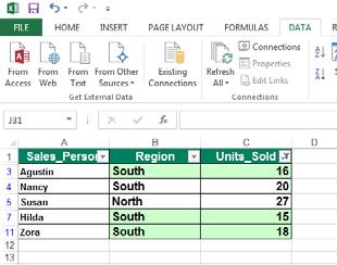 Excel 2013 Advanced Page 125 You can then sort these in descending order.