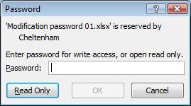 If you enter the correct password, you can open and edit the document. If you do not supply the correct password, you can only open and view the document.