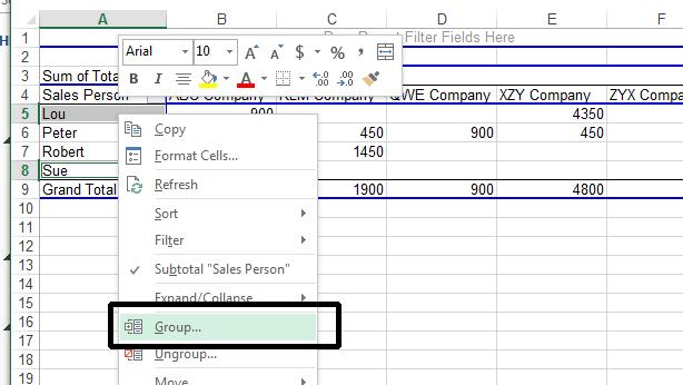 Excel 2013 Advanced Page 24 The screen will then change to display the