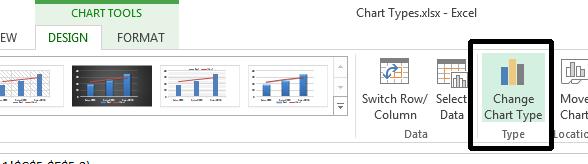 Excel 2013 Advanced Page 38 Click on the Change Chart Type button.