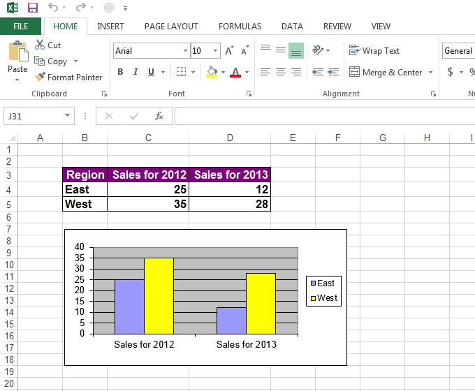 Excel 2013 Advanced Page 42 To delete a data series from the chart, click on one of the columns