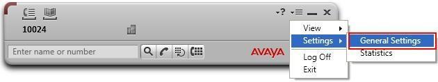 7. Configure Avaya one-x Communicator After logging into