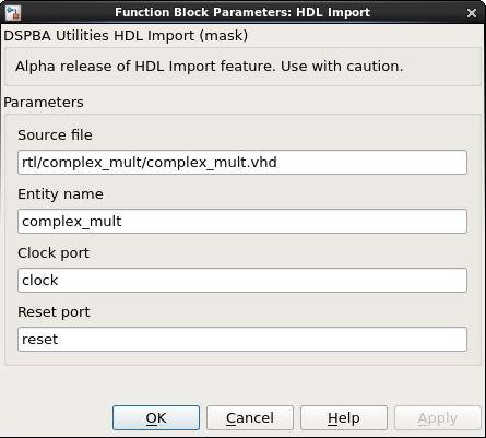 8. Techniques for Experienced DSP Builder Users 8.10.3.4. Adding Ports Changing the parameters on the HDL Verifier block changes the ports on the HDL Import block. 1. Add Simulink IO ports 2.