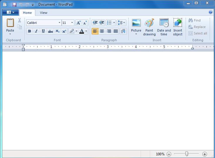 GETTING STARTED Lesson 2 Word-processing using the WordPad 7 program WordPad is a program for typing documents.