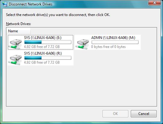 2 Select the drive letter you want to use for the network connection. 3 Specify the path to the directory you want to map.