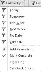 Notice each message only shows one line now. 3 On the View tab, in the Current View group, click Change View and then click Compact. You should have the same view as when you first started Outlook.