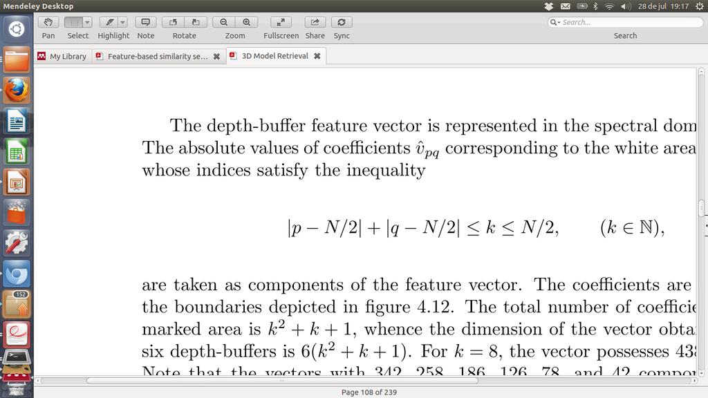 Depth-buffer descriptor Selection of coefficients As