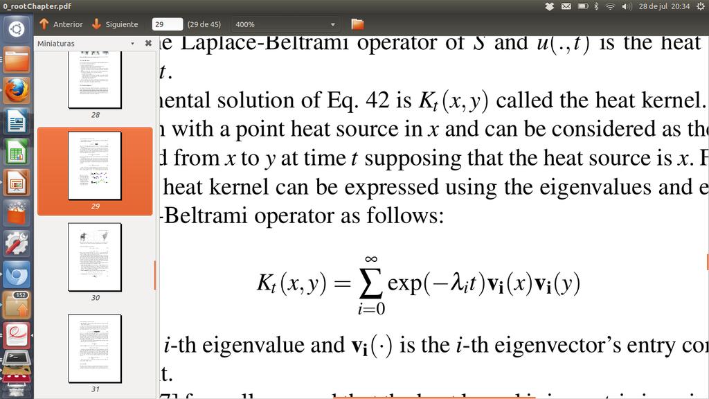 diffusion process is governed by the heat equation Shape Google The fundamental solution of heat equation is the