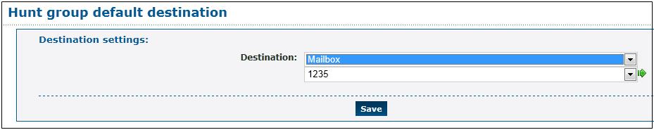 Select Telephone Line in the Destination section and select the telephone number. 8. Click Save. You can click Add a destination to add additional numbers and additional levels. 32.4.