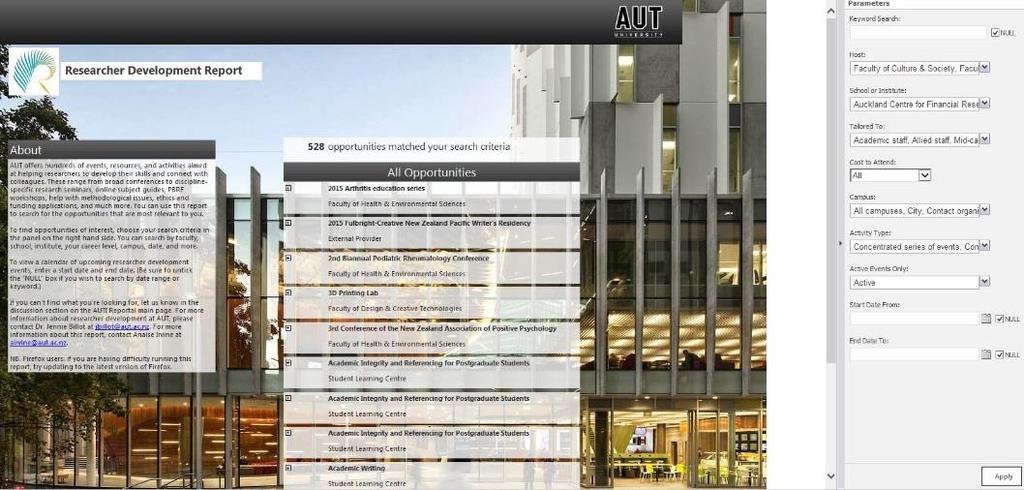 Using the Researcher Development Online Tool: A Full User Guide for AUT Postgraduate Research Students What is the Tool Used For? You can use the tool to look for ways to build your research skills.